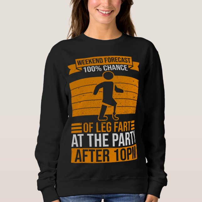 Künstliches Bein und Beinprothese Sweatshirt (Vorderseite)