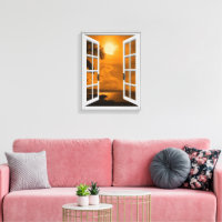 Künstliches Fenster "Tropical Sunset View"