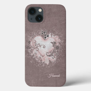 Künstliches Herz 💗 u. personalisierbare Text Hand Case-Mate iPhone Hülle
