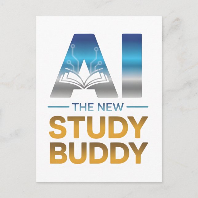 Künstliches Intelligenz-Studienbuddy-Design Postkarte (Vorderseite)