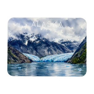Kunstliebhaber Alaska Fjord Landschaft Magnet