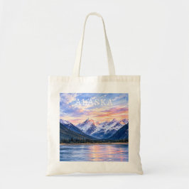Kunstliebhaber Alaska Küstenlandschaft Tragetasche