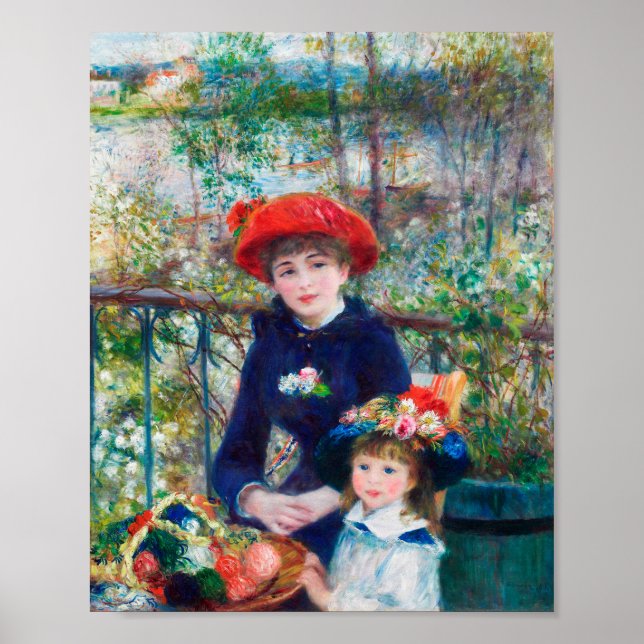 Kunstliebhaber geben zwei Schwestern Renoir Malere Poster (Vorne)