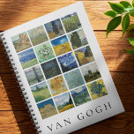 Kunstmalerei Collage Vincent Van Gogh Notizblock<br><div class="desc">Notebook mit einer Collage Vintager Kunstwerke von Vincent Van Gogh</div>