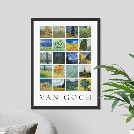 Kunstmalerei Collage Vincent Van Gogh Poster