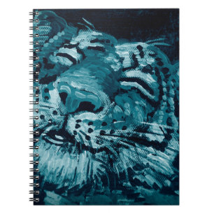 Kunstmalerei Fine Art Öl Farbe süßer Tiger in Dunk Notizblock