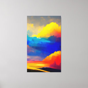 Kunstmalerei ist zeitgenössische abstrakte Kunst  Leinwanddruck