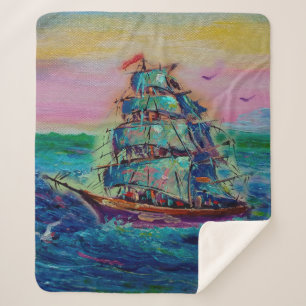 Kunstmalerei Öl Farbe barque Glück thailandabstra Sherpadecke