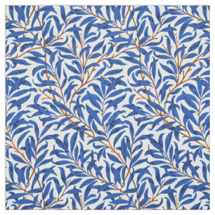 Kunstmuster William Morris blaue Weidenzweige Stoff