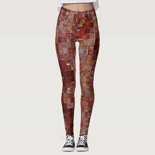 Kunstmusterdesign Leggings (Vorderseite)