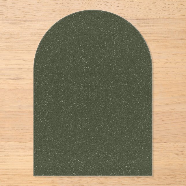 Kunstoffbeschichtete Moosgrüne Arche - Akryllische Acryleinladungen (Vorderseite)