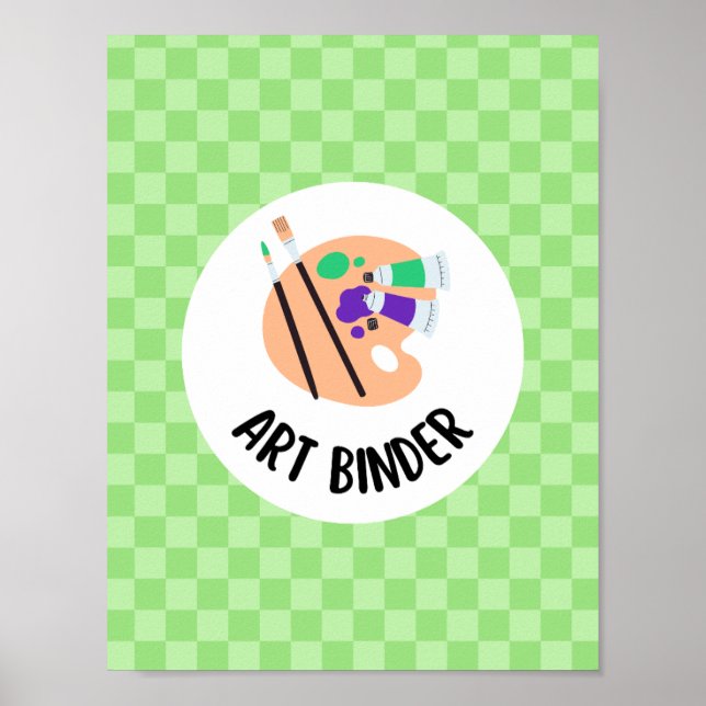 Kunstordner-Einlage - Lehrmittelorganisation Poster (Vorne)