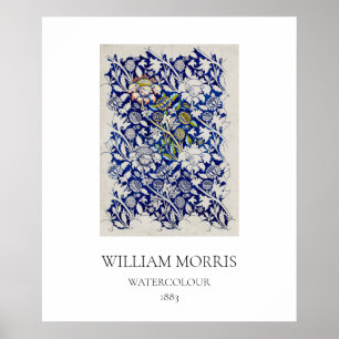 KUNSTPLAKAT : WILLIAM MORRIS : WASSERFARBE 1883 POSTER