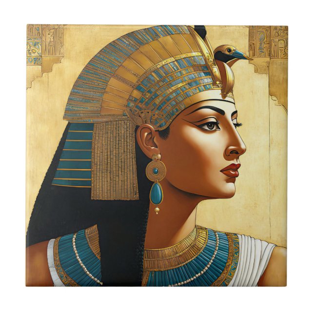 Kunstportrait von Cleopatra Fliese (Vorderseite)