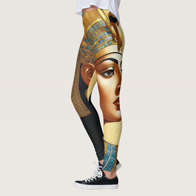 Kunstportrait von Cleopatra Leggings (Links)