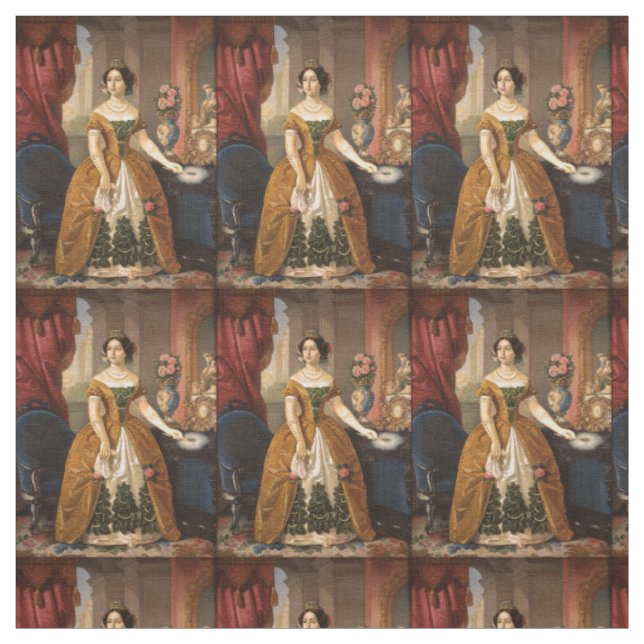 Kunstporträt auf individuellem Stoff (Muster)