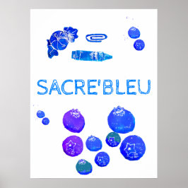 Kunstposter Blaue Dinge Poster