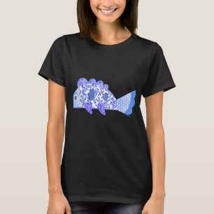 Kunstposter Blaue Fische T-Shirt
