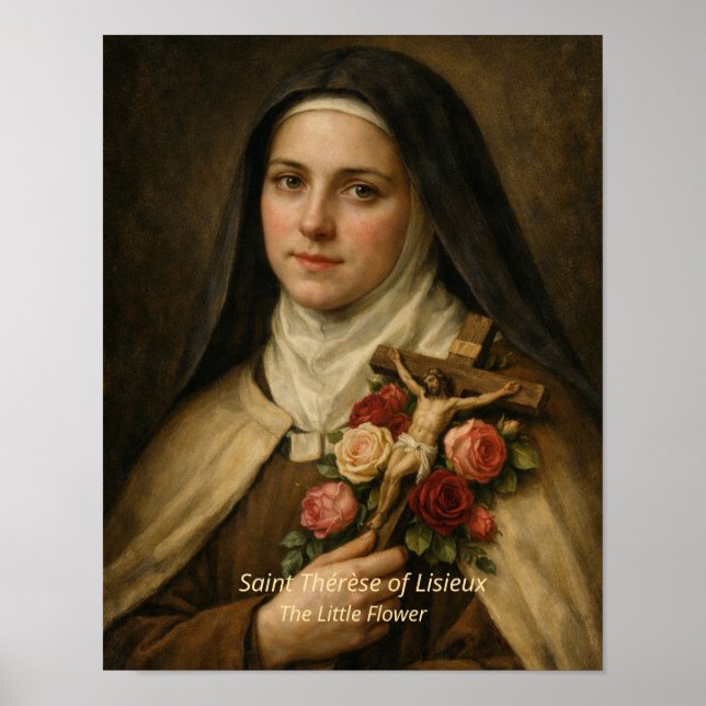 Kunstposter der heiligen Therese von Lisieux Poster (Vorne)