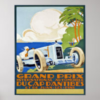 Kunstposter des großen Kunst Retro-Automobils
