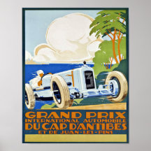Kunstposter des großen Kunst Retro-Automobils