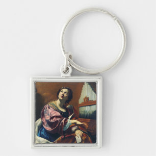 Kunstposter "Himmlisches Konzert" Saint Cecilia Pr Schlüsselanhänger