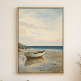Kunstposter im Wasserfarbenstil: Ruderboot bei Ebb Poster