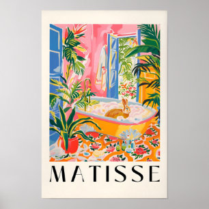 Kunstposter Kaninchen in der Badewanne, Maximalist Poster