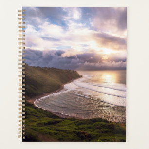 Kunstposter Landschaft Goldene Sonnenuntergang Küs Planer