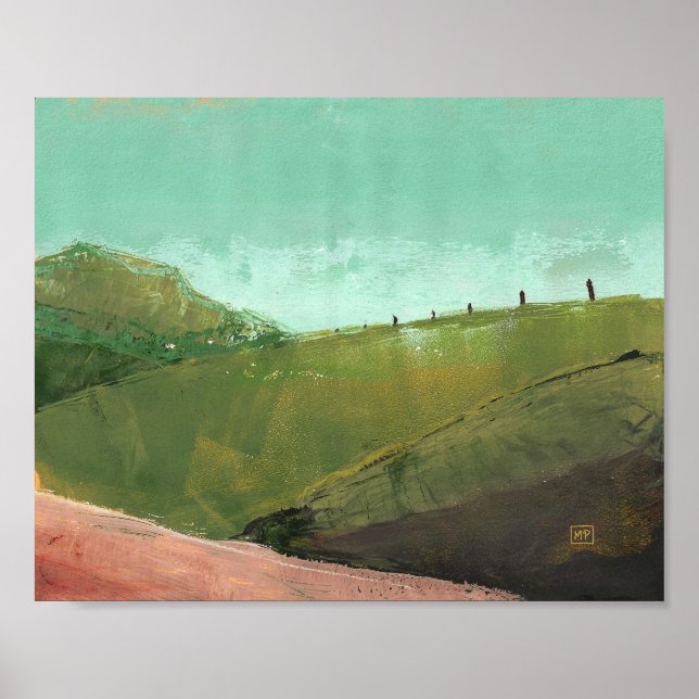 Kunstposter Rolling Countryside Poster (Vorne)