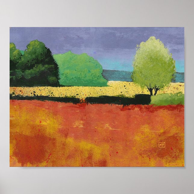 Kunstposter Ruhiger Nachmittag Poster (Vorne)