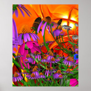 Kunstposter Sonnenschein Blumen Poster