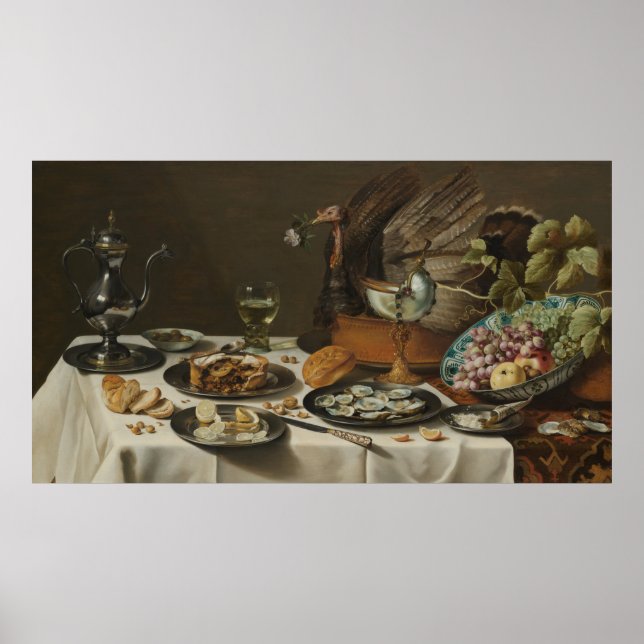 Kunstposter "Still Life with Turkey Pie" Poster (Vorne)