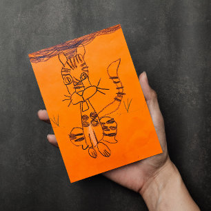 Kunstpostkarte für Kinder nach Maß Karte