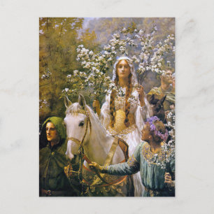 Kunstpostkarte: Königin Guinevere Postkarte