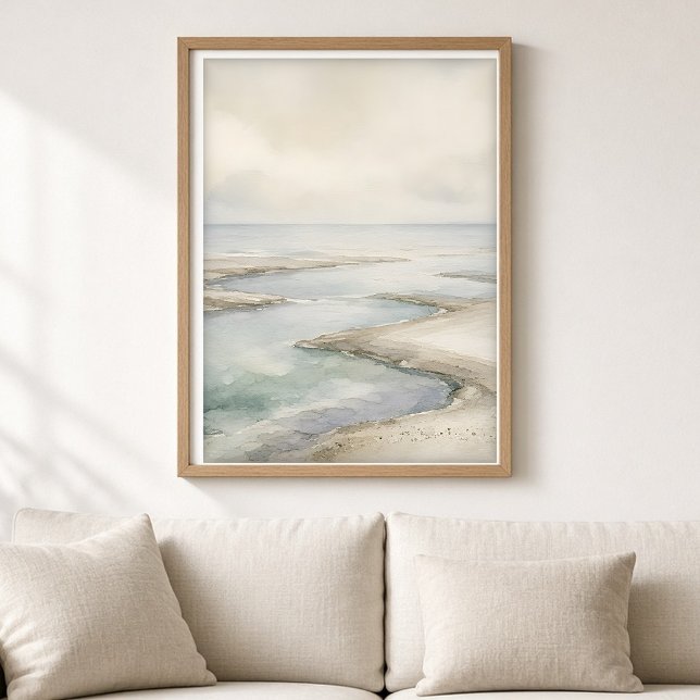 Kunstprint Pale Tide Küstenlinie Poster (Von Creator hochgeladen)