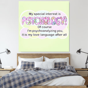Kunstprint Psychologie Liebessprache (ADHS/Autisti Leinwanddruck