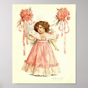 Kunstprint von Maud Humphrey Ein Rosenstrauß Poster