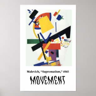 Kunstprinzipien - Bewegung, Malevich Poster