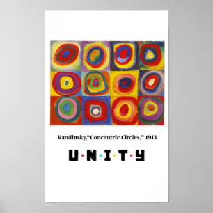 Kunstprinzipien - Einheit, Kandinsky Poster
