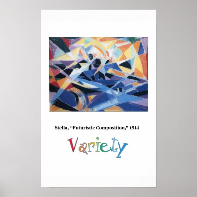Kunstprinzipien - Vielfalt, Stella Poster (Vorne)