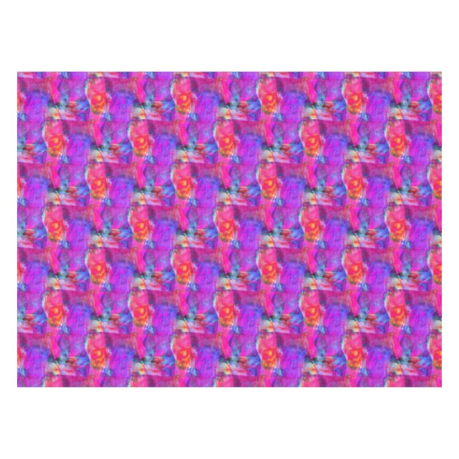 Kunstrosa, Blau, roter Beschaffenheitshintergrund Tischdecke (Vorderseite (Horizontal))