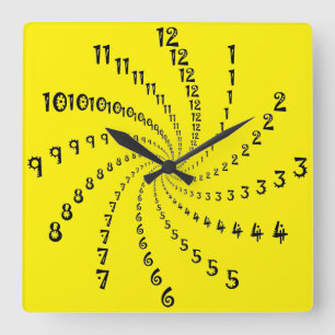 Kunstsammlung Deko Quadratische Wanduhr