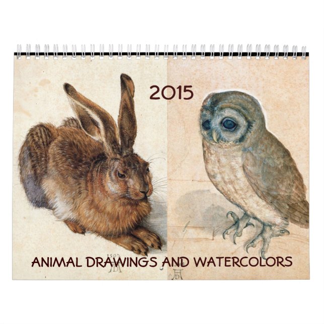 KUNSTSAMMLUNG/Tierzeichnungen 2015 Kalender (Titelbild)