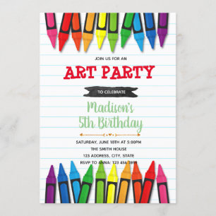 Kunstschatz Geburtstagsfeier Einladung