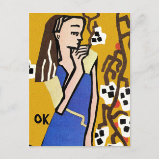 Kunstschau Wien Kunst von Kokoschka Postkarte