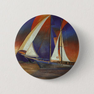 Kunstschlucht unter Segel in Orange und Lila Button
