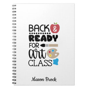 Kunstschule personalisiertes Geschenk Notebook Notizblock