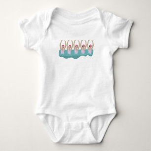 Kunstschwimmer Illustration Kunstschwimmen Baby Strampler