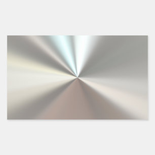 Kunstsilbermetall Rechteckiger Aufkleber